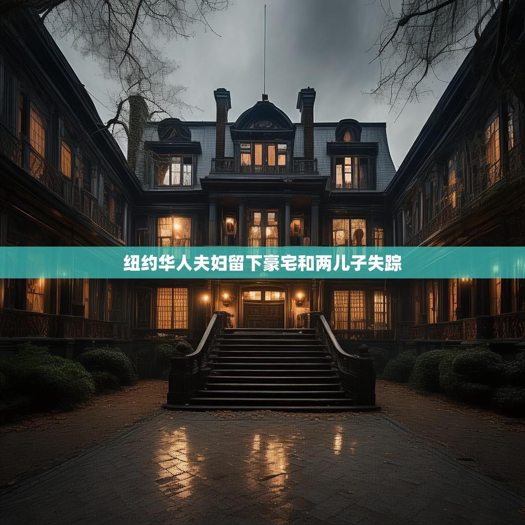 纽约华人夫妇留下豪宅和两儿子失踪