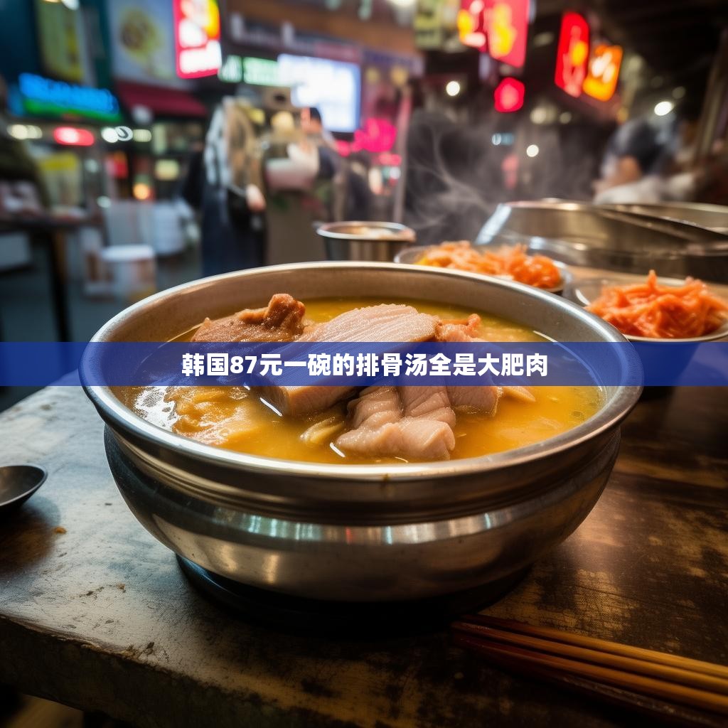 韩国87元一碗的特色排骨汤