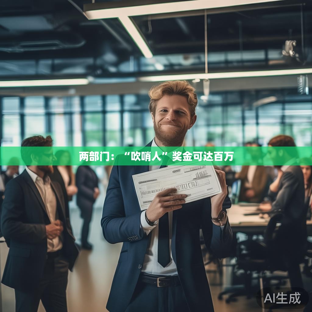 两部门推出‘吹哨人’百万奖金政策以鼓励公众监督 两部门推出‘吹哨人’百万奖金政策以鼓励公众监督