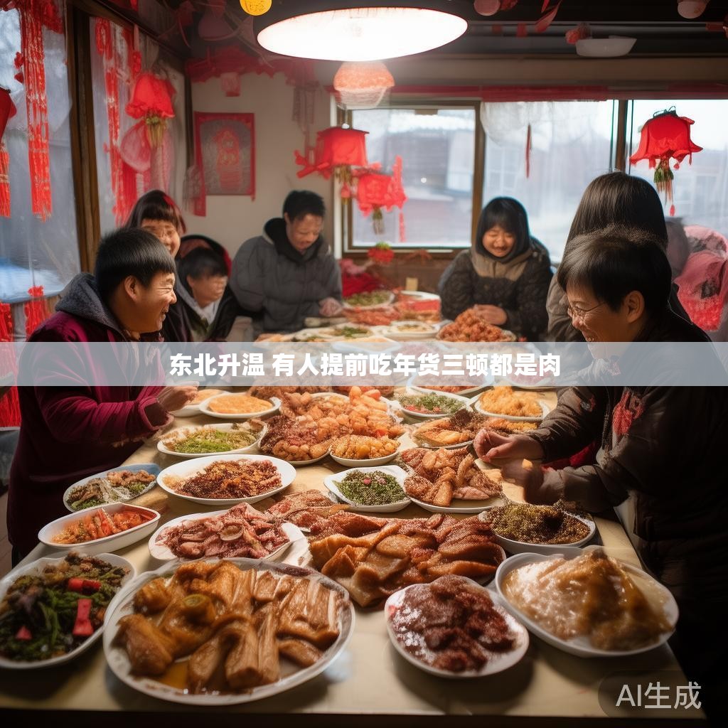 东北升温 有人提前吃年货三顿都是肉