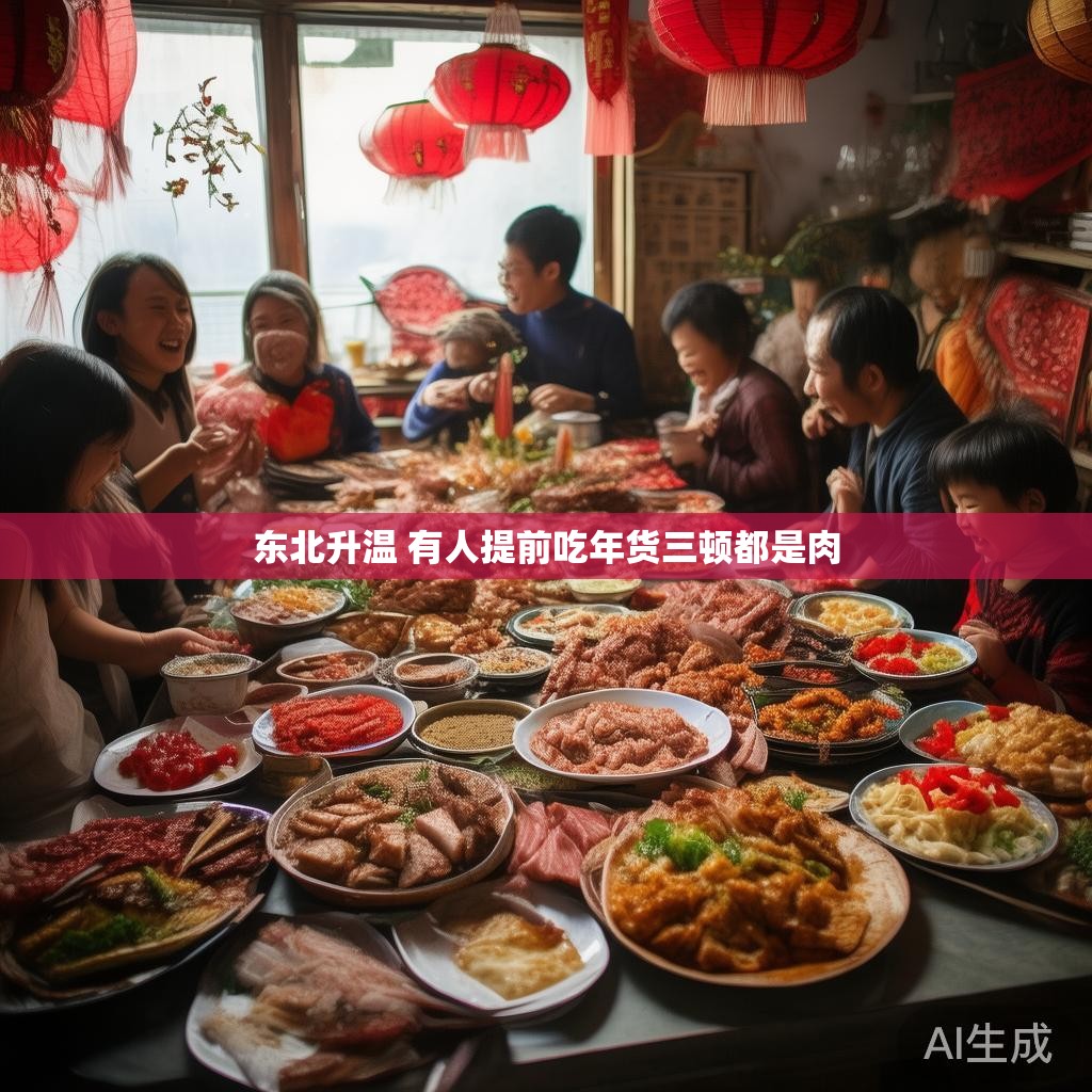 东北升温 有人提前吃年货三顿都是肉